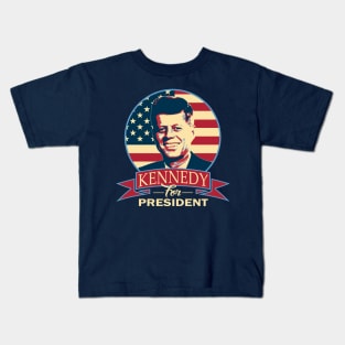 John F Kennedy For President Kids T-Shirt